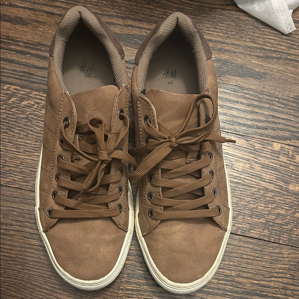 H&M Men's Brown Casual Sneakers